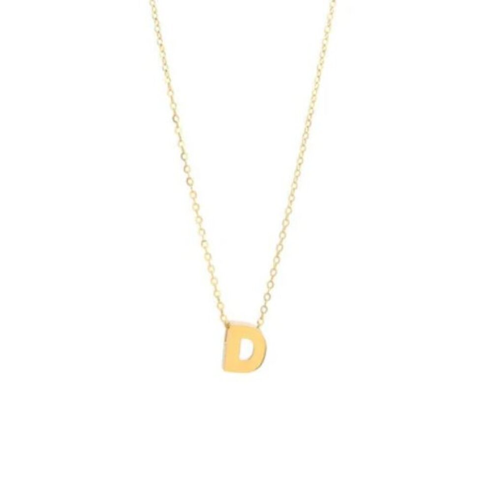 14K GOLD D INITIAL NECKLACE